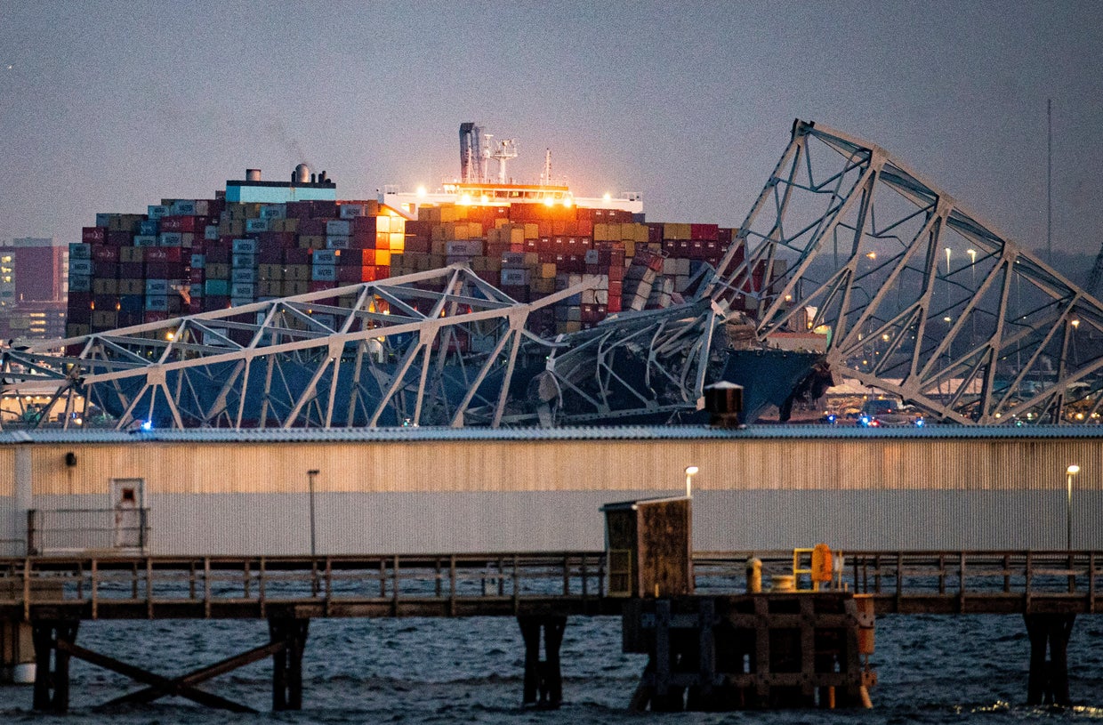 Baltimore Bridge Collapses After Ship Rams Into Overpass