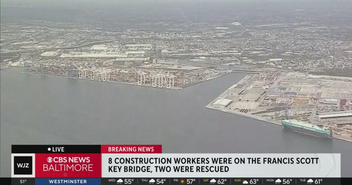 Construction workers were on Key Bridge during collapse - CBS Baltimore