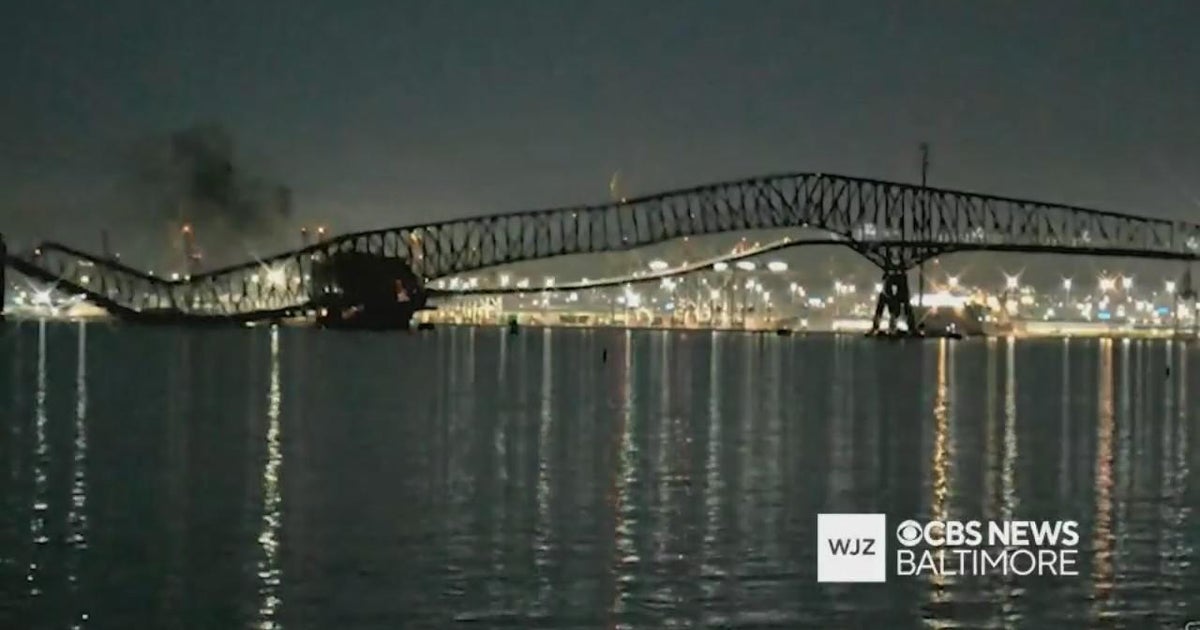 Francis Scott Key Bridge collapses, six presumed dead - CBS Baltimore
