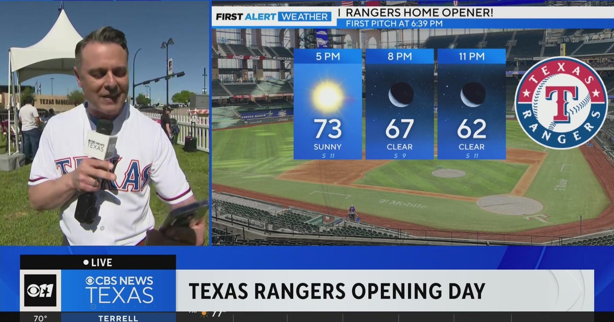 It's beautiful out for Rangers Opening Day! - CBS Texas