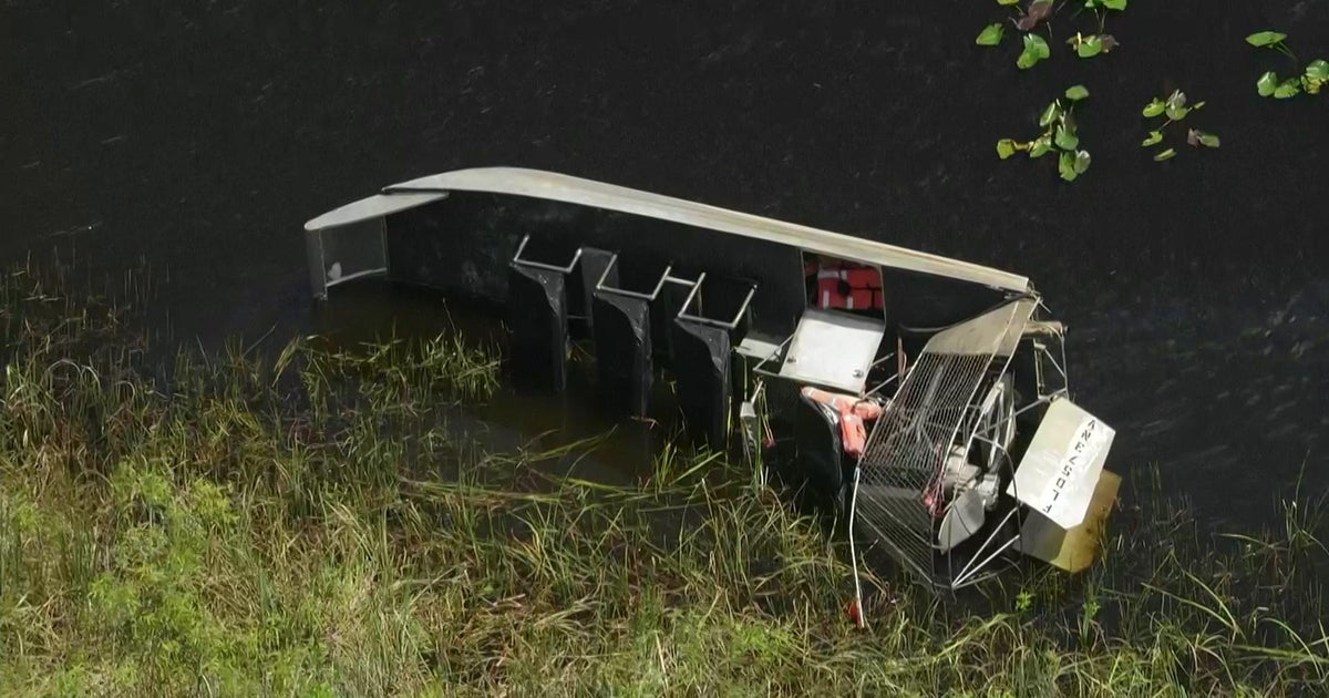A number of individuals rescued immediately after airboat flips around in the Everglades A number of individuals rescued immediately after airboat flips around in the Everglades