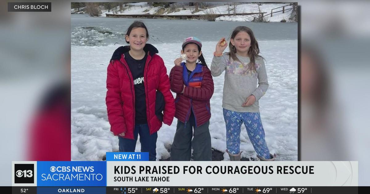 Kids help dad save people from icy South Lake Tahoe pond