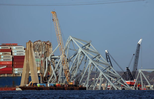 Baltimore's Francis Scott Key Bridge Collapses After Being Struck By Cargo Ship