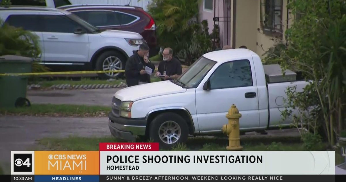 Police shooting investigation underway in Homestead - CBS Miami