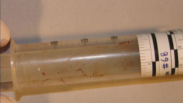 Bob Dorotik evidence: bloody syringe