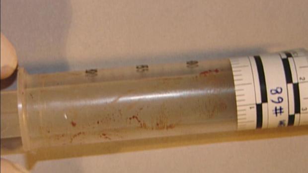 Bob Dorotik evidence: bloody syringe 