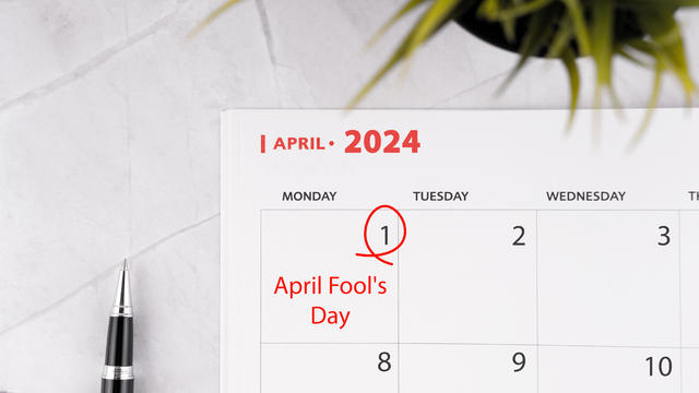 April Fool's Day Calendar Date 
