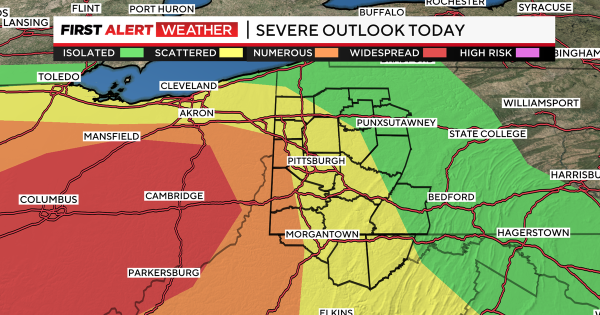 Severe weather risk approaching Pittsburgh area with chances of tornadoes, large hail, wind, and heavy rain - Vimarsana News