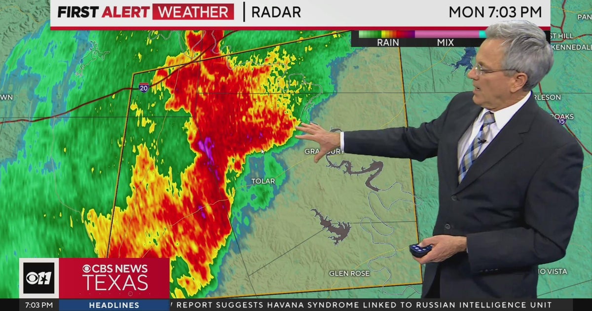 Severe storms move toward metroplex - CBS Texas