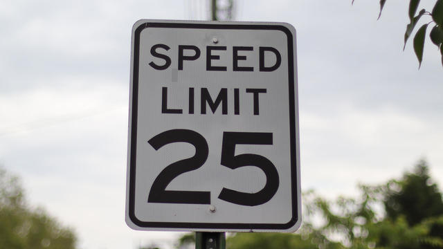 Speed Limit 25 Sign 