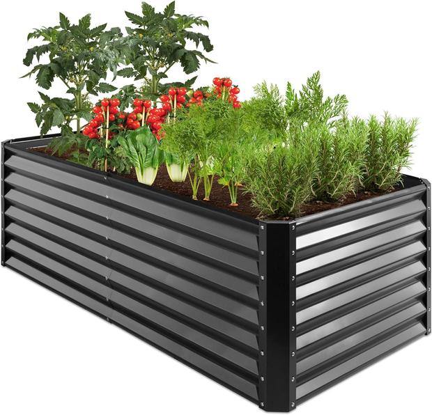 Best Choice Products Metal Raised Garden Bed 