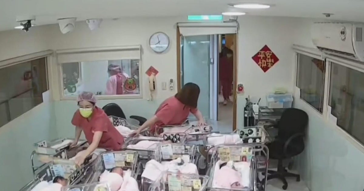 New video shows infant care center, newsroom during earthquake in Taiwan