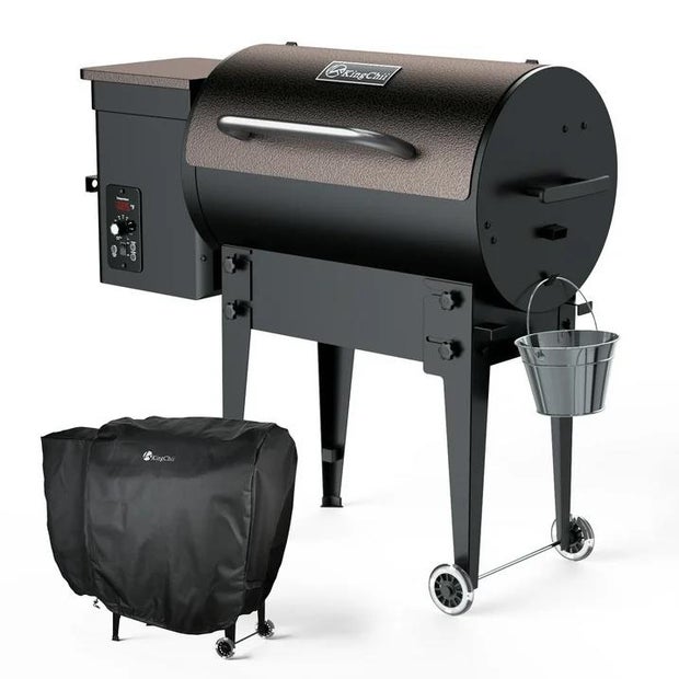 KingChii 456 sq. in Wood Pellet Smoker & Grill BBQ