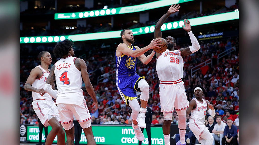 Curry and Thompson score 29 each as Warriors blast Rockets - CBS San ...