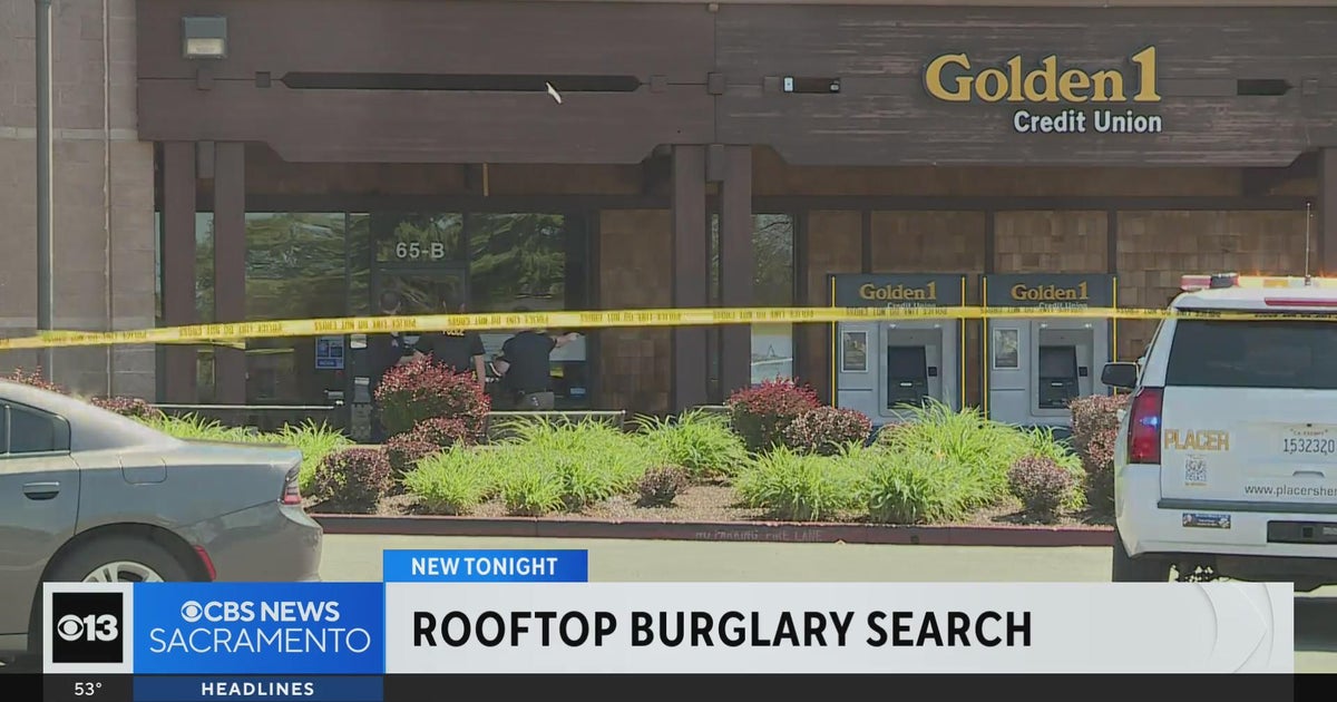 Police search for suspect in Golden 1 Credit Union burglary - CBS Sacramento