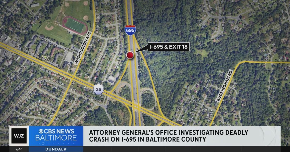 One killed from I-695 crash following police pursuit - CBS Baltimore