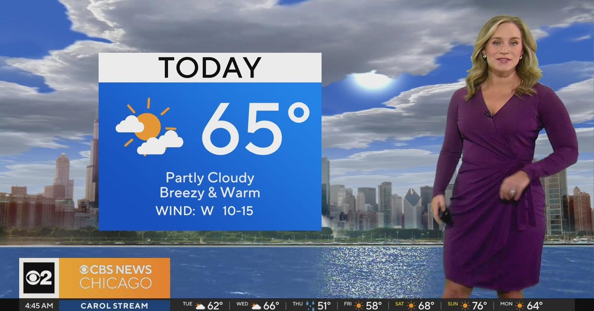 Temperatures in the 60s on Tuesday in Chicago - CBS Chicago