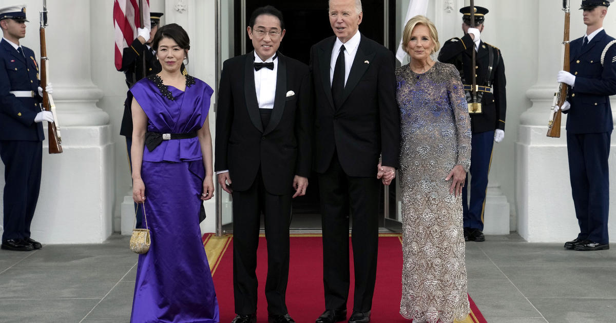写真で見る日本の首相のためのホワイトハウス公式晩餐会の様子
