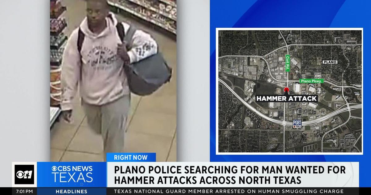 Police search for man wanted for hammer attacks across North Texas