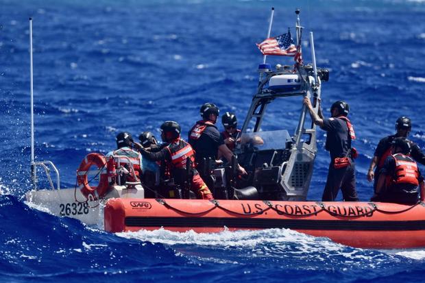 U.S. Coast Guard Fast Response Cutter crew rescue three mariners from remote atoll in Federated States of Micronesia 