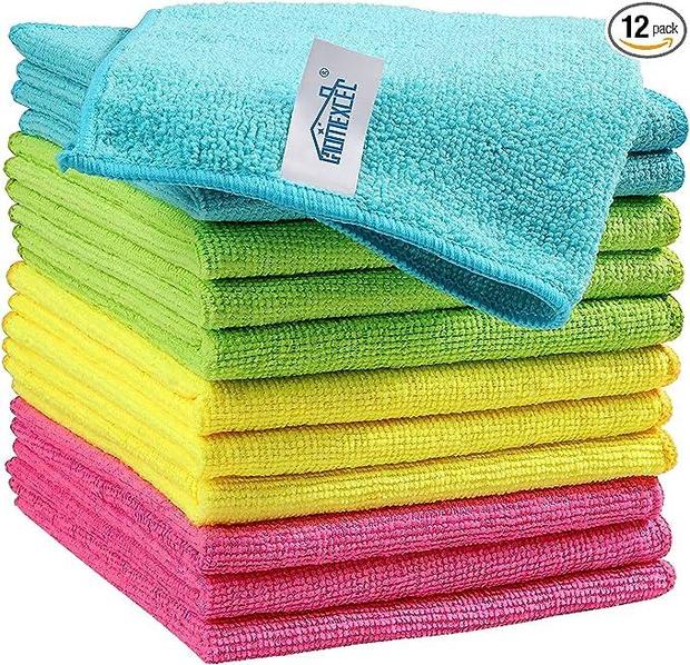 Microfiber Cleaning Cloths (12 Pack) 