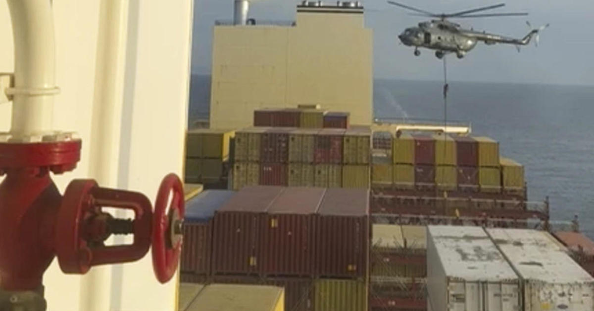 Container ship seized by Iran's Revolutionary Guard near Strait of Hormuz amid tensions with Israel