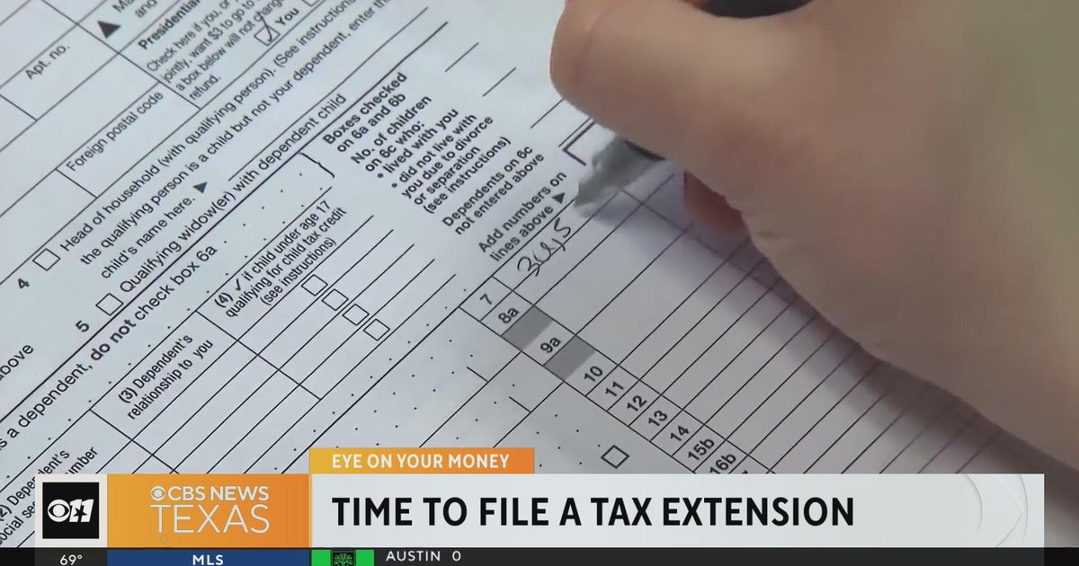 It's Tax Day! Here's how to file an extension - CBS Texas