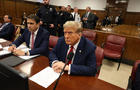 Former President Donald Trump speaks during a press conference at 40 Wall Street in New York after a pretrial hearing on March 25, 2024. 