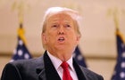 Former President Donald Trump speaks during a press conference at 40 Wall Street in New York after a pretrial hearing on March 25, 2024. 