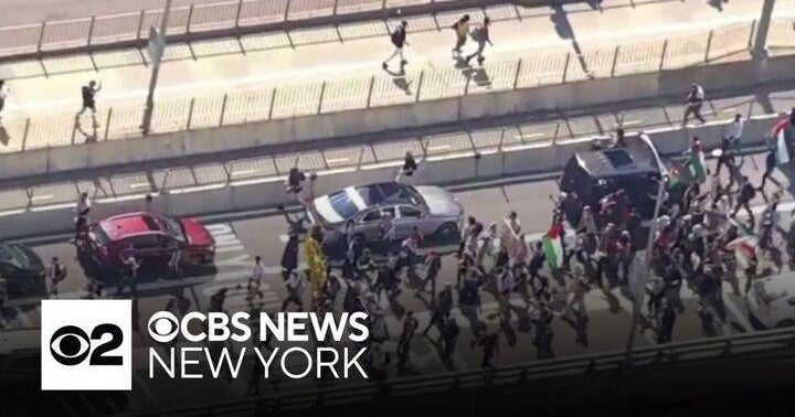 Middle East conflict protests held around the U.S. - CBS New York