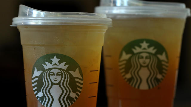  
Starbucks unveils new cold drink cups that use less plastic 
Starbucks unveiled the new cups ahead of Earth Day and as a new report warns plastic production emissions are even greater than those from aviation. 
4H ago