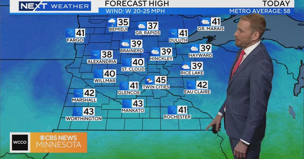 Chilly, windy end to workweek in Twin Cities