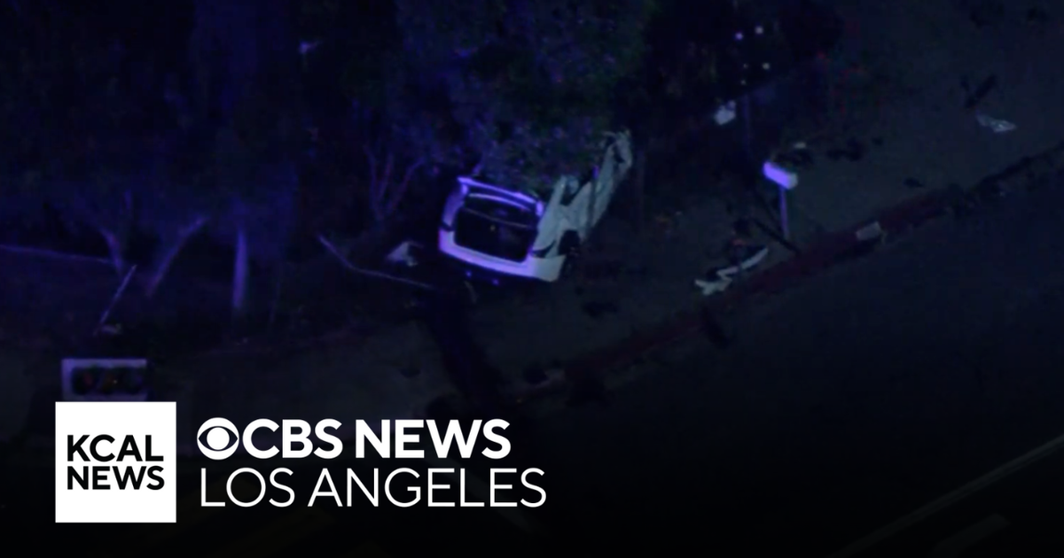 Grisly crash leaves 1 hospitalized in Pomona - CBS Los Angeles