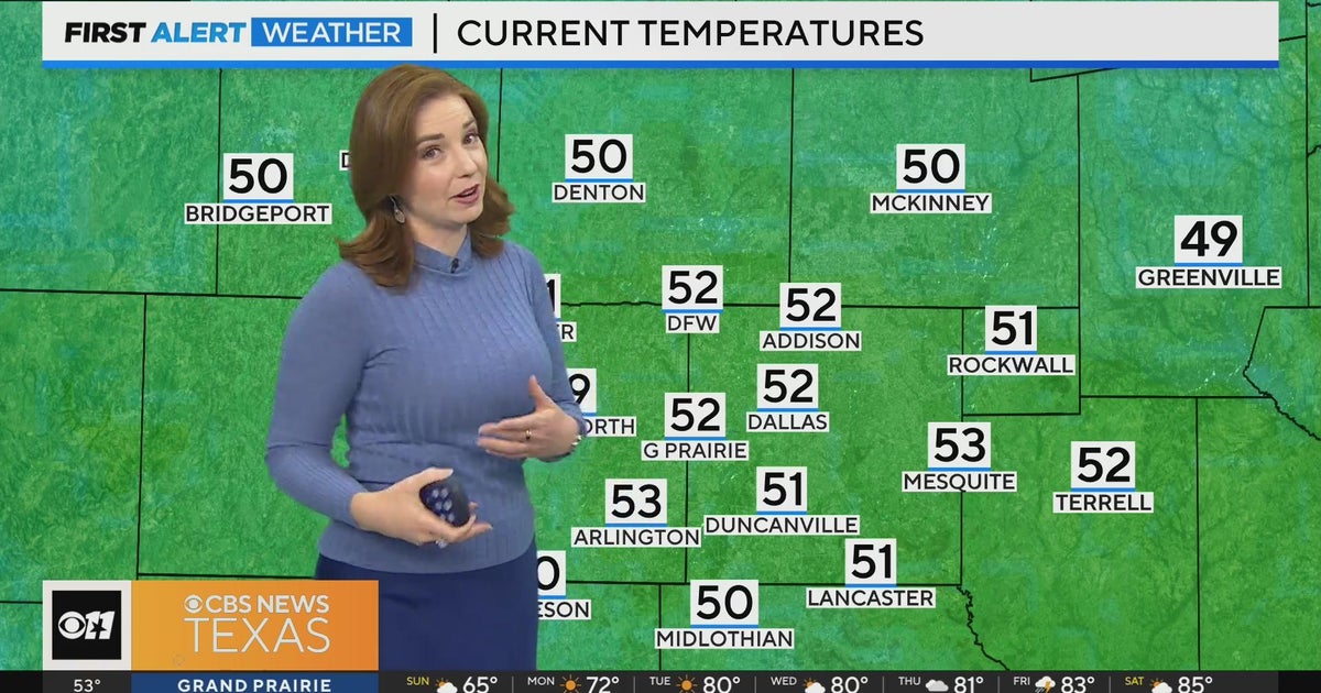 Cool Sunday brings a sunny, dry start to the week in North Texas - CBS ...