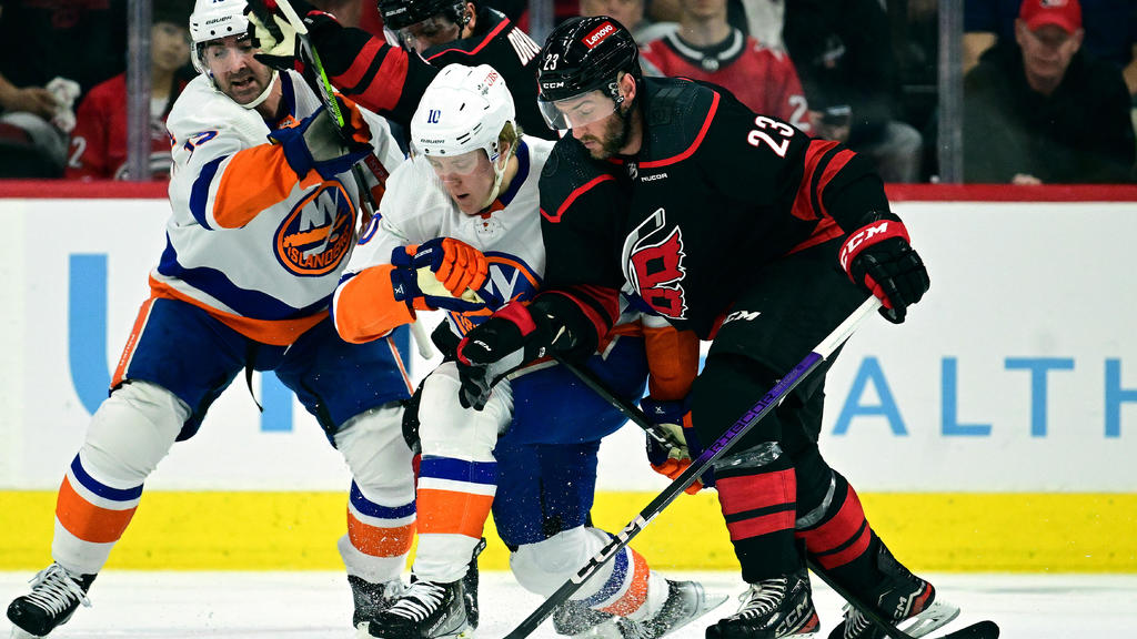 Andersen, Noesen help Hurricanes push past Islanders to open 1st-round
NHL playoff series