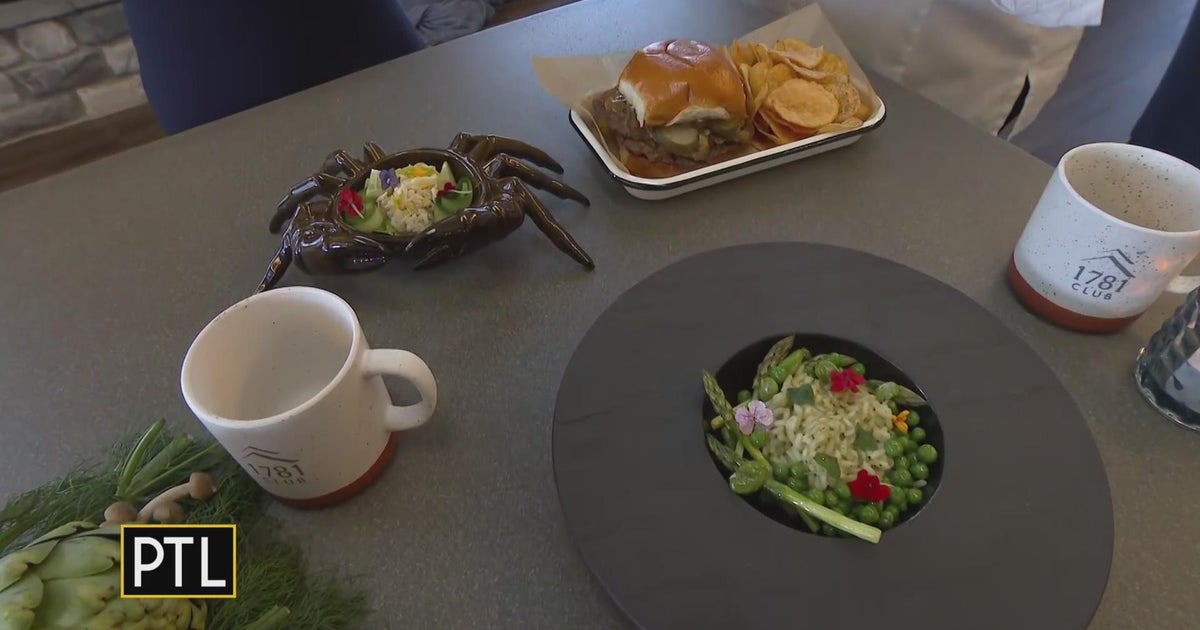 The menu at 1781 Club - CBS Pittsburgh