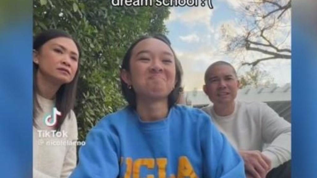 Los Angeles high school student's reaction to college rejection letter
goes viral and inspires