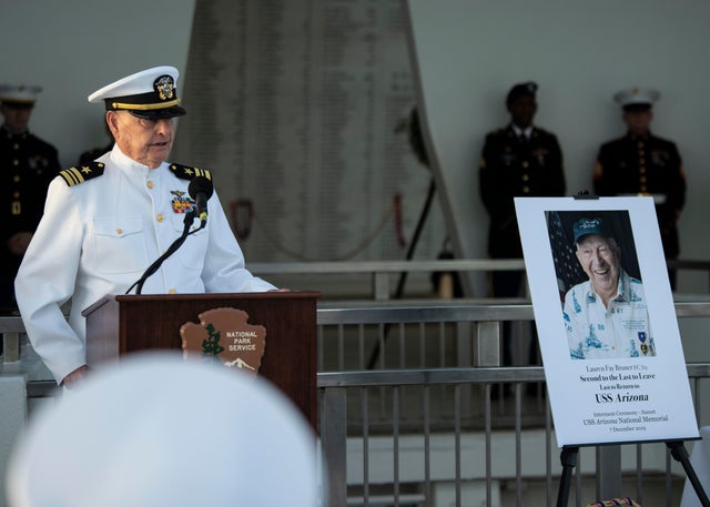 Lauren Bruner Interred at USS Arizona Memorial