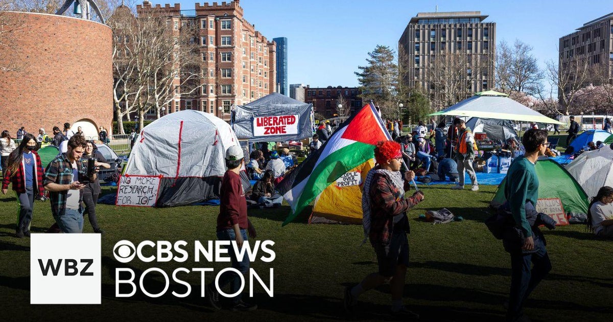 College students in Boston, across country protest war in Gaza - CBS Boston