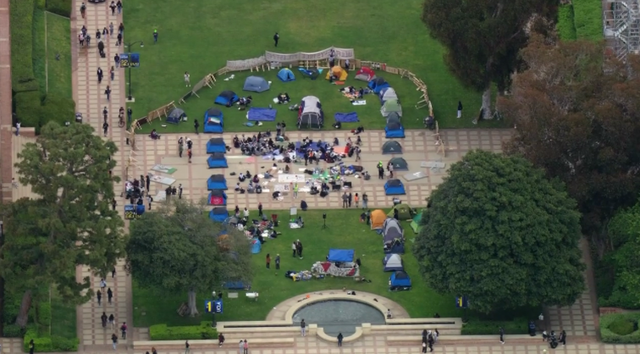 Pro-Palestinian demonstration at UCLA in Los Angeles 
