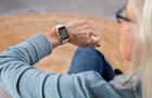 Woman wearing Apple Watch 