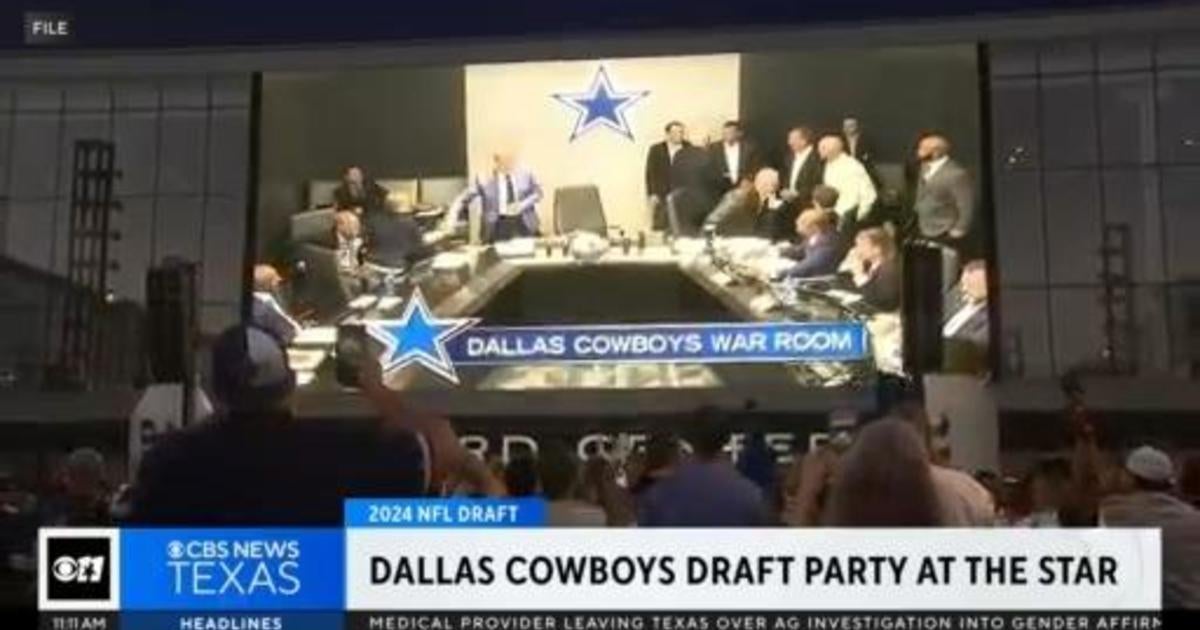 Dallas Cowboys draft party at The Star CBS Texas