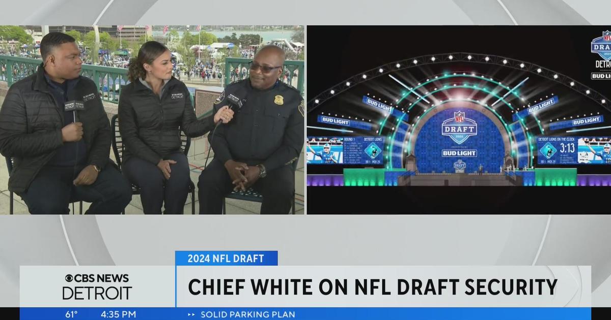 Detroit Police Chief James White discusses security for the 2024 NFL