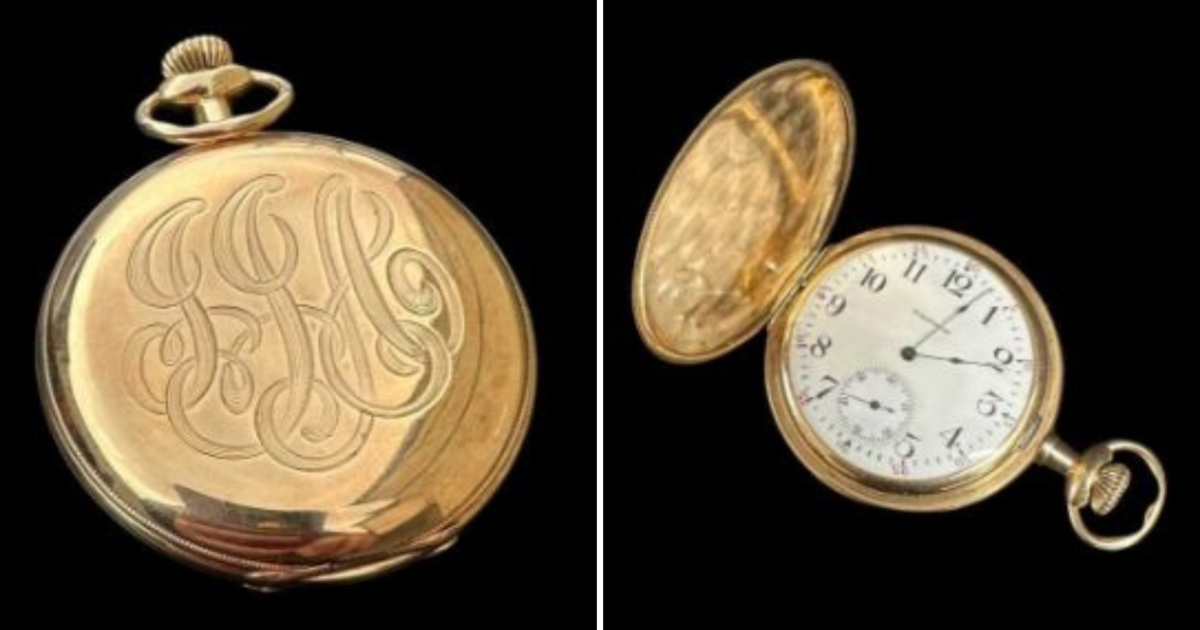 Gold watch found on body of Titanic's richest passenger is for sale