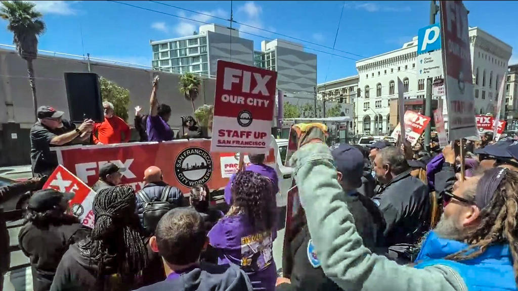 San Francisco parking officers fear backlash from crackdown, demand
safety at rally