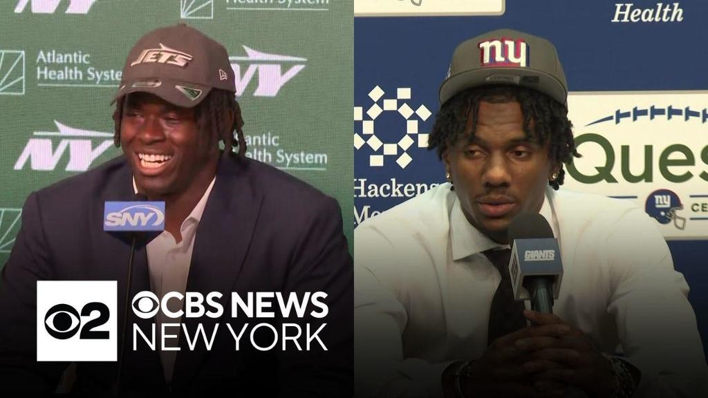 Jets' and Giants' 1st round NFL Draft picks meet the media