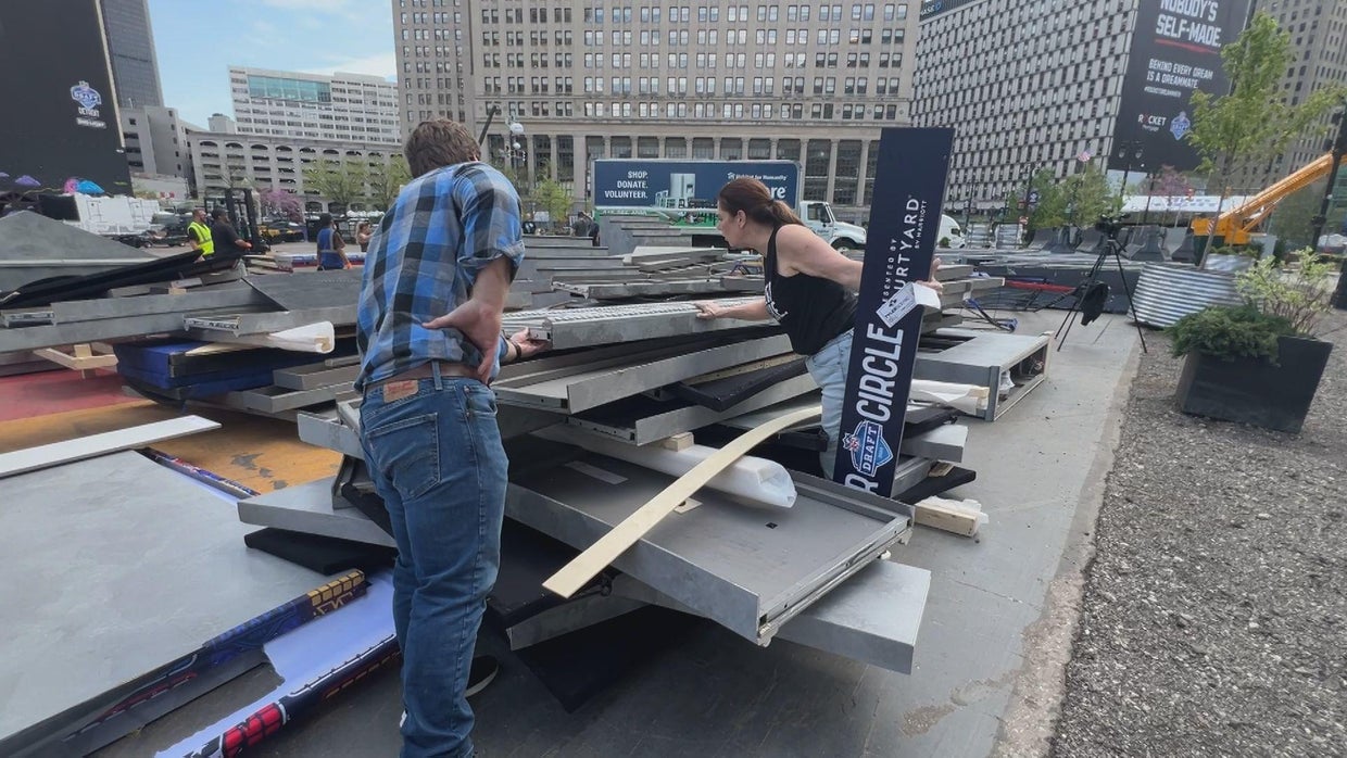 Material from NFL Draft finds new homes in Detroit's sustainable effort ...