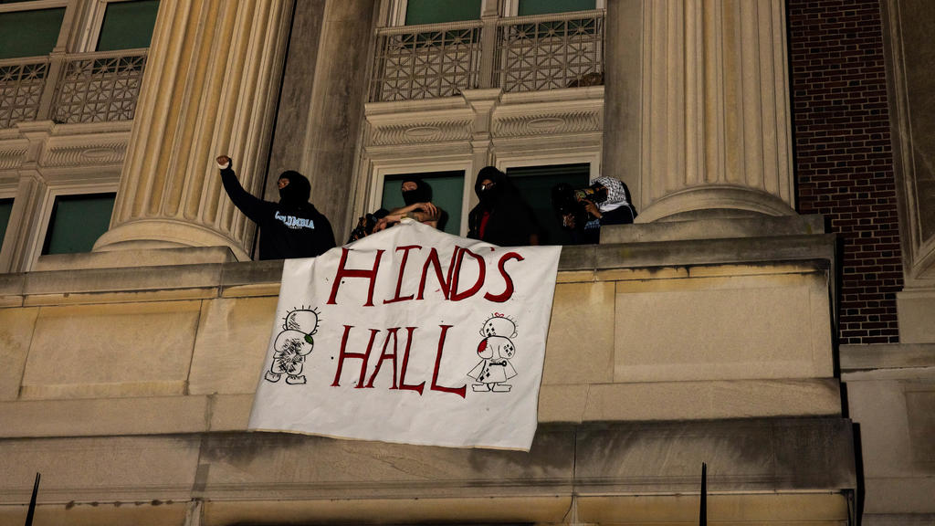 Columbia says protesters occupied Hamilton Hall overnight. See the
videos from campus.