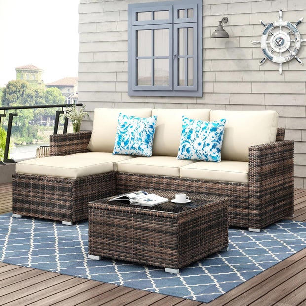 Ebern Designs Southerland 4-Person Outdoor Seating Group