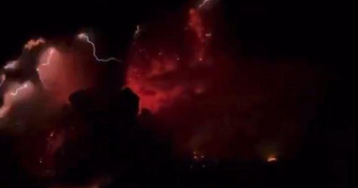 Dramatic video shows Indonesia's Mount Ruang volcano erupting as lightning fills clouds of hot gas and debris